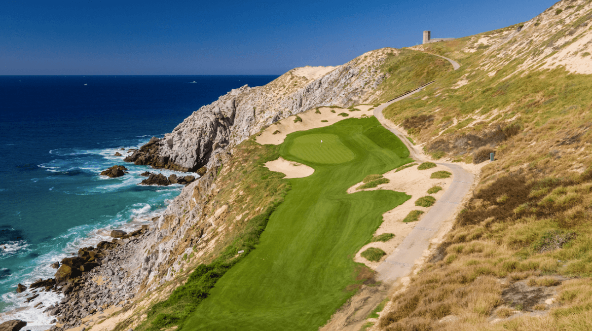 Quivira Golf Club — Jack Nicklaus signature course clinging to granite cliffs at the tip of the Baja Peninsula with holes dropping into the Pacific Ocean