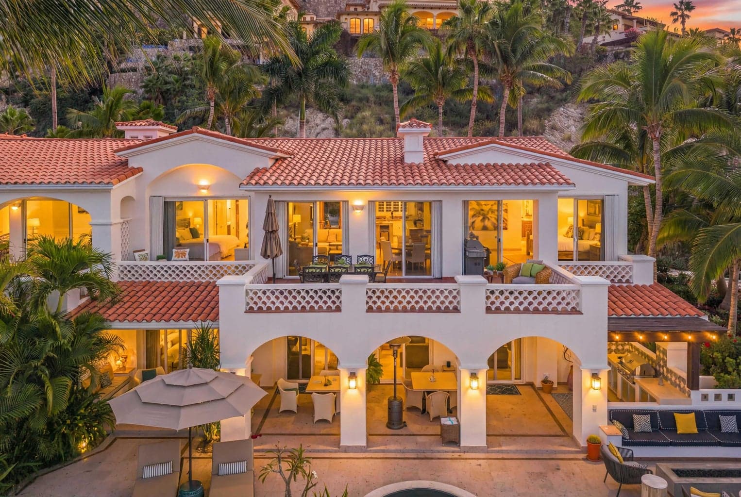 Classic Hacienda architecture in Villas del Mar Cabo