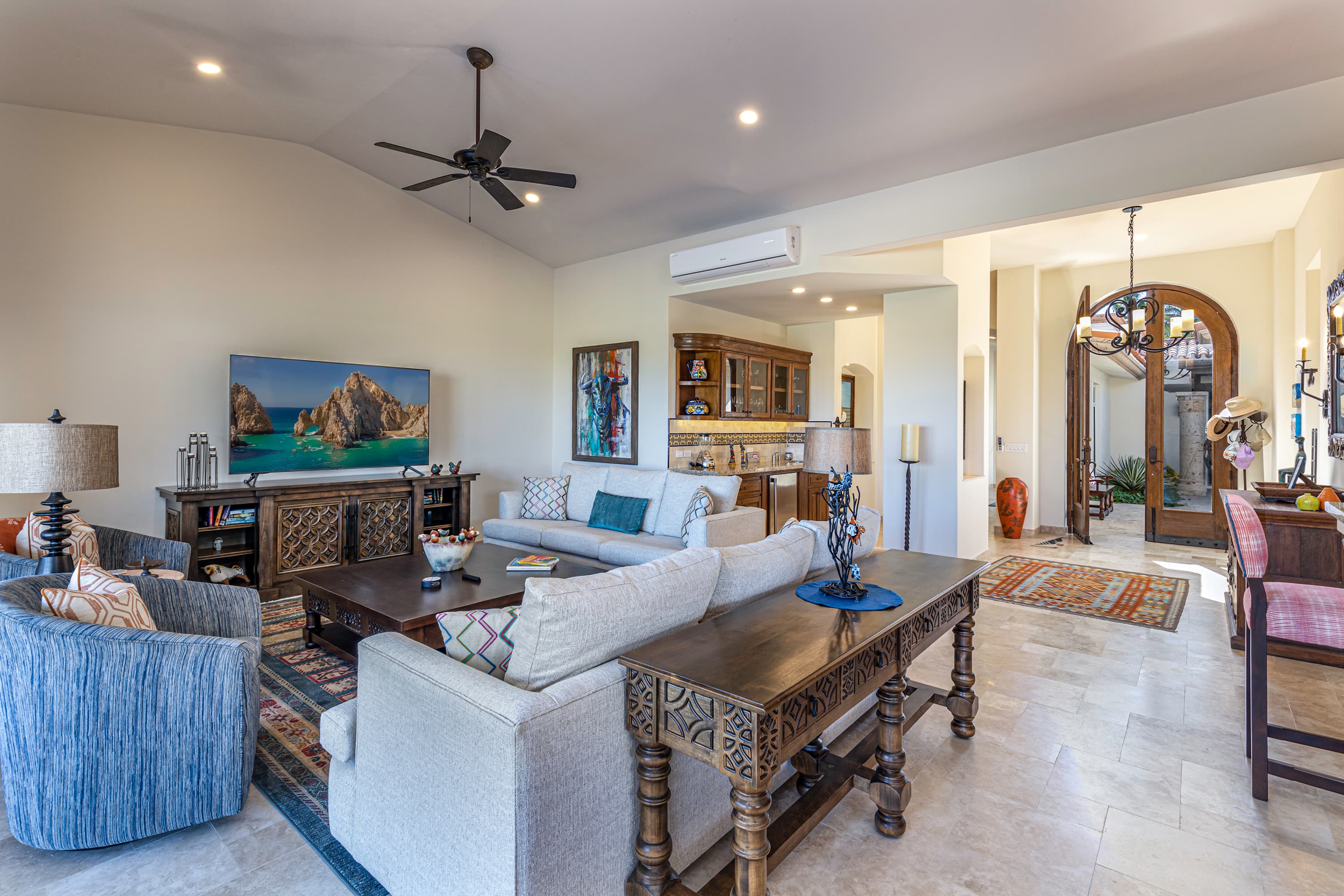 Professionally managed luxury Airbnb interior in Los Cabos